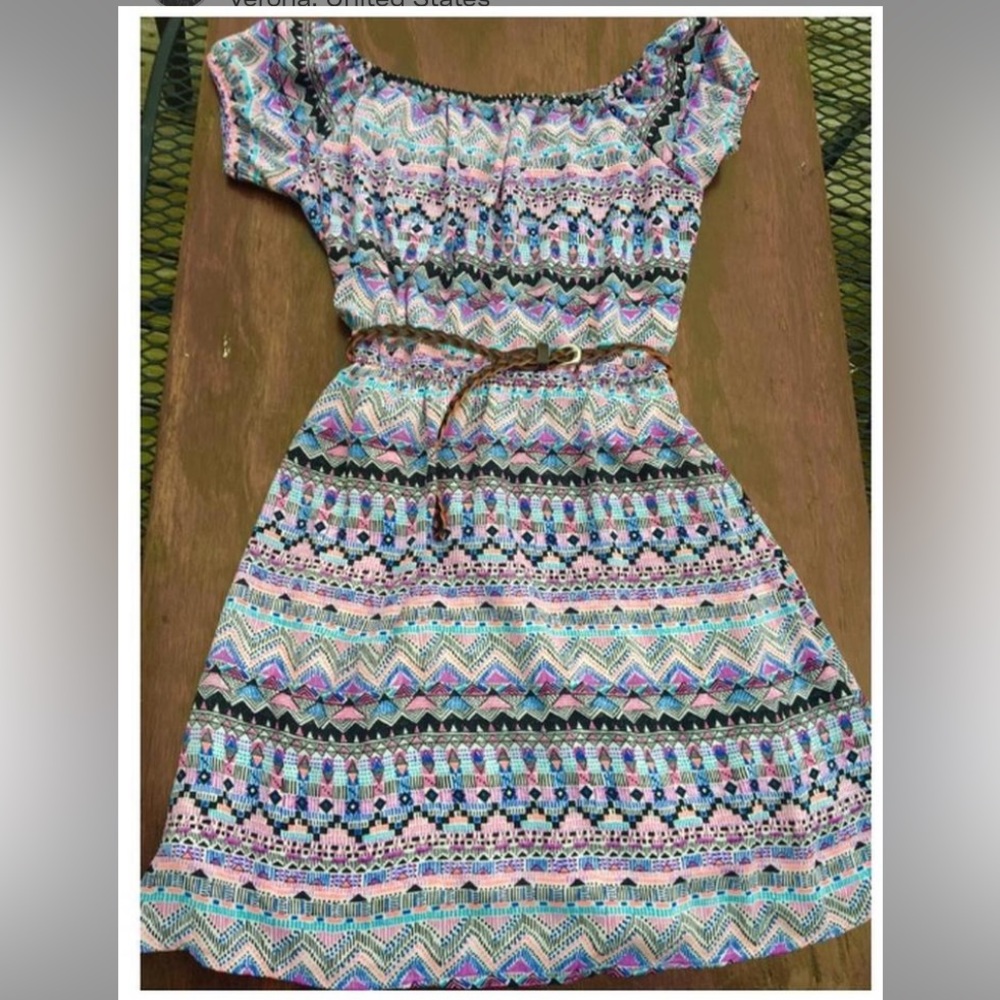 Cap Puff Sleeve Pinafore Dress